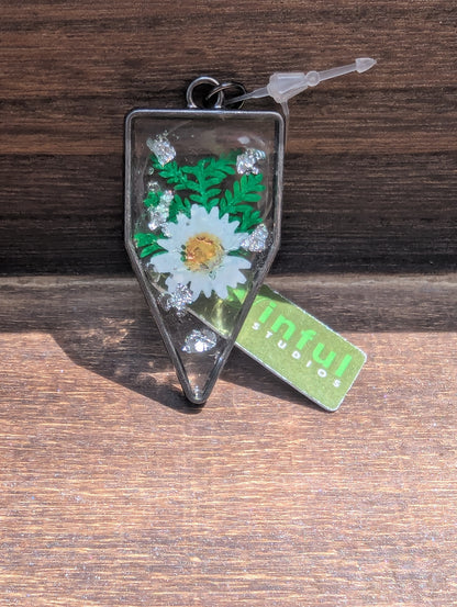 Floral inclusion pendants