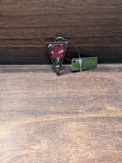 Floral inclusion pendants